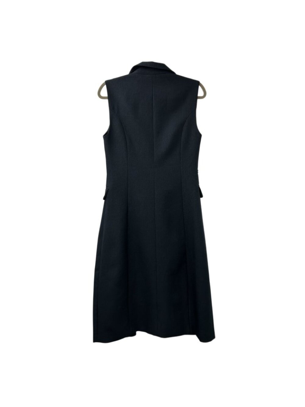 MARE MARE X ANTHROPOLOGIE Women’s Small Navy/Marin Long-line Button Dressy Vest - Picture 10 of 16